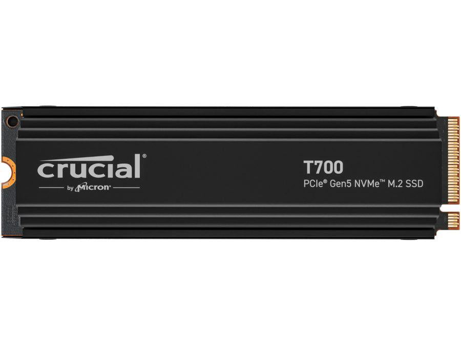 Crucial T700 1TB PCIe Gen5 NVMe M.2 SSD with heatsink