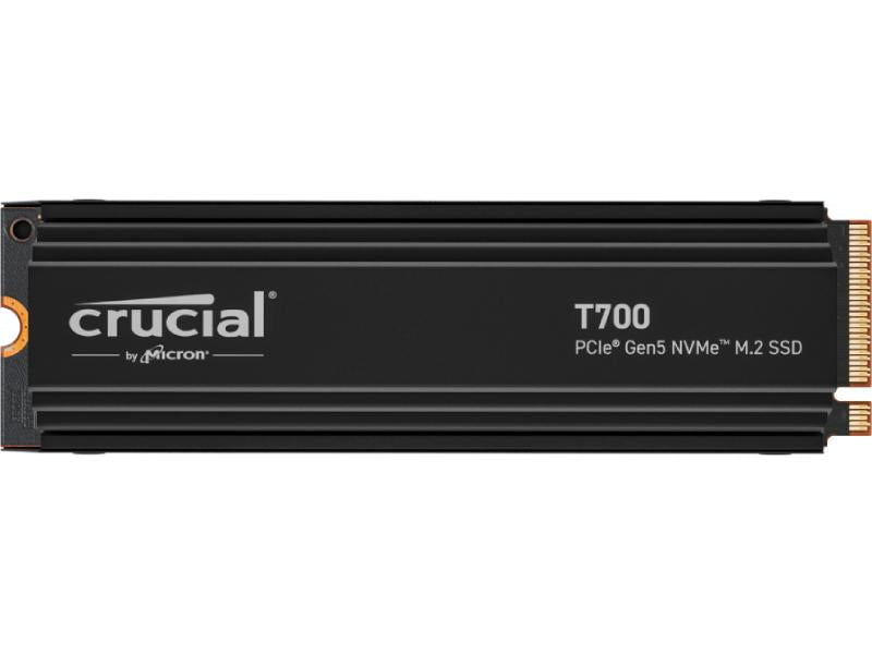 Crucial T700 4TB PCIe Gen5 NVMe M.2 SSD with heatsink