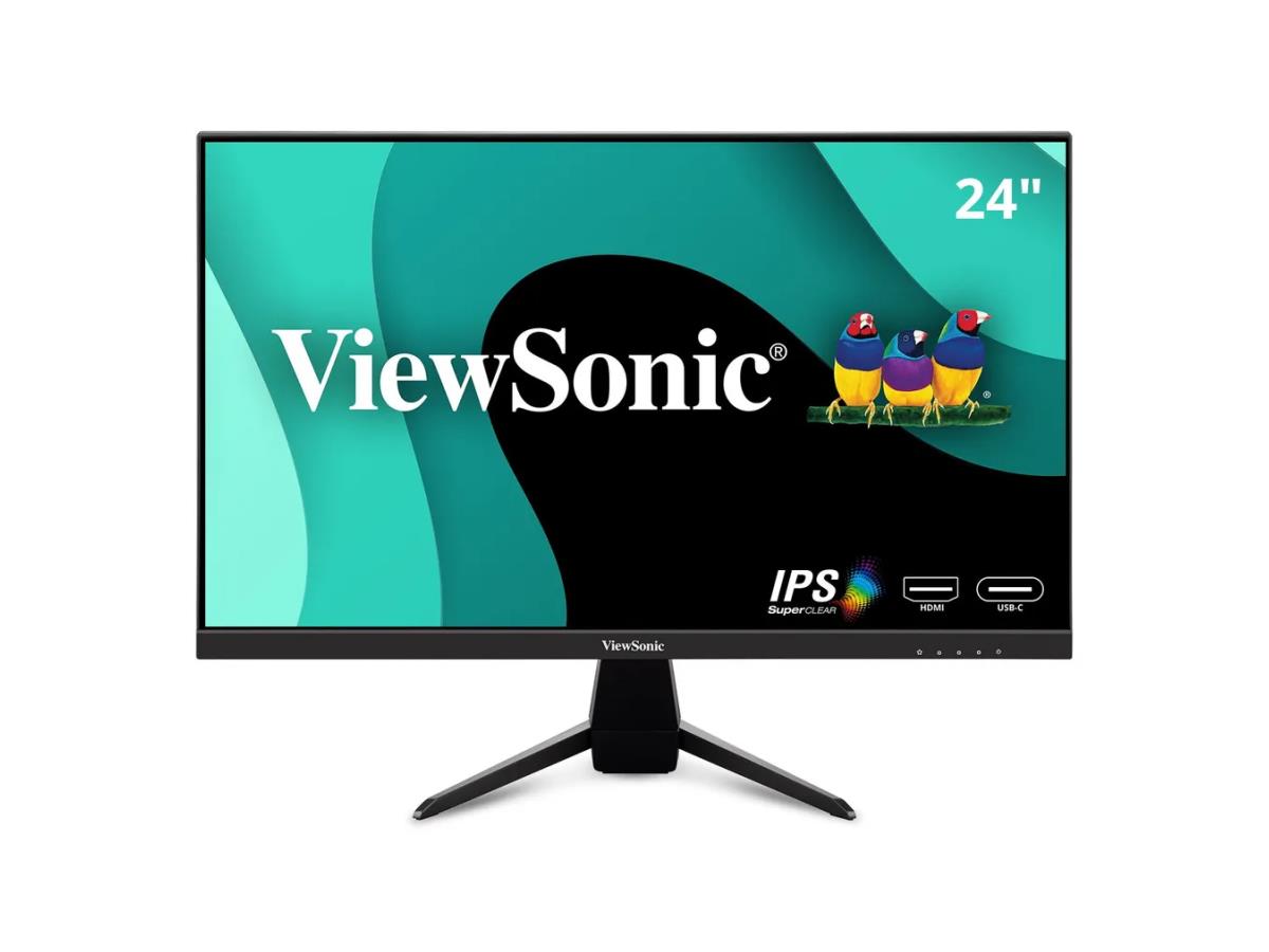Viewsonic 24in 1080p IPS Monitor with 65W USB C and HDMI.