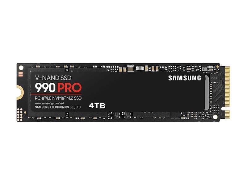 Samsung 990 PRO SSD - 4TB - PCI Express 4.0 x4,NVMe - M.2 - 5-year Limited Warrantyor 2400 TBW Limited Warranty