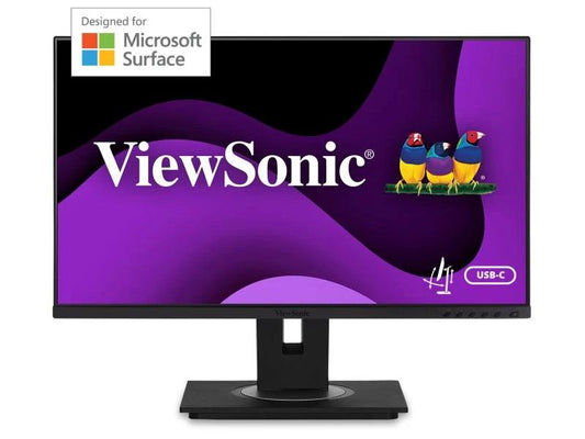 Viewsonic 24in Ergonomic IPS Designed for Surface Monitor with USB-C,1920x1080 Resolution.