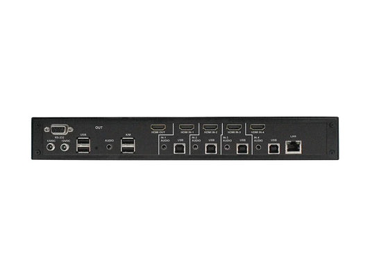Smart-AVI 4-Port Single-Head 4K60 HDMI Seamless KVM Switch with Multiviewer