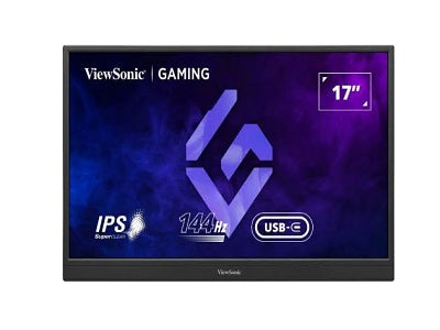 Viewsonic 17.3 Portable 1080p 144Hz IPS Gaming Monitor with FreeSync and 60W USB-C