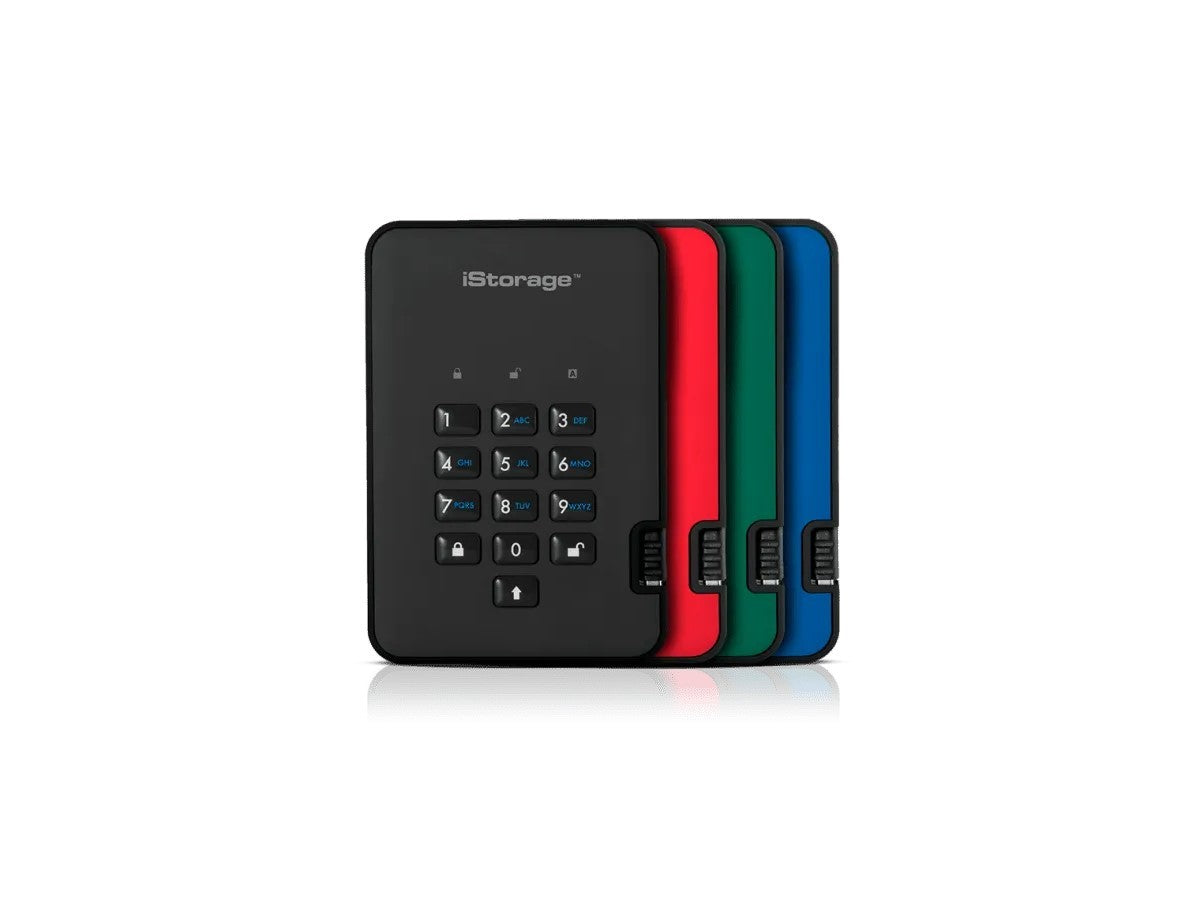 iStorage diskAshur2 2TB Secure External Hard Drive with 256-bit Hardware Encryption