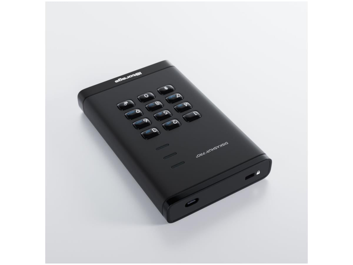 iStorage diskAshur PRO3 4TB Secure PIN-Protected External Hard Drive with 256-bit Encryption