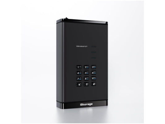 iStorage diskAshur DT3 22TB 256-bit Hardware-Encrypted Secure External Hard Drive
