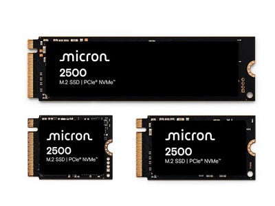 Micron 2500 512GB NVMe M.2 (22x80mm) Non-SED Client SSD Single Pack