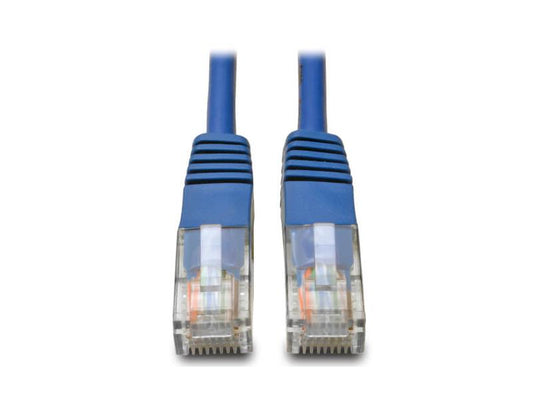 Eaton Tripp Lite Series Cat5e 350 MHz Molded (UTP) Ethernet Cable (RJ45 M/M), PoE - Blue, 1 ft. (0.31 m)