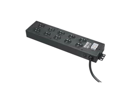 Eaton Tripp Lite Series Industrial Power Strip, 10-Outlet, 15 ft. (4.6 m) Cord, Large Plug Spacing
