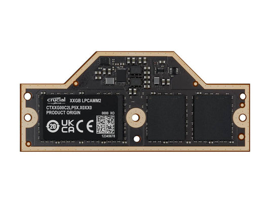 LPDDR5X - 32GB - UDIMM - 7500MHz - 1.05V - LPCAMM2 is the groundbreaking laptop memory