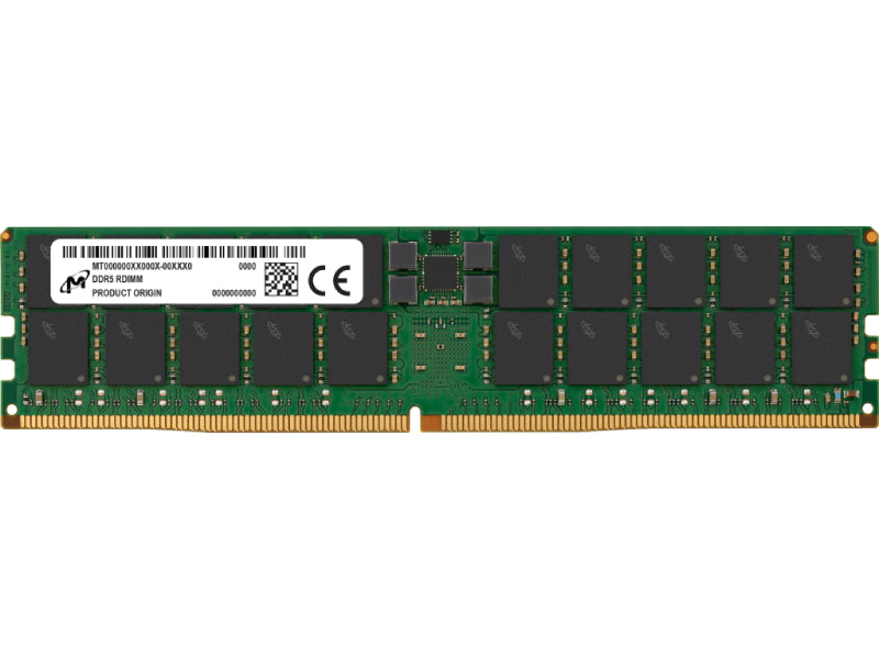 Micron 96GB DDR5-6400 RDIMM 2Rx4 CL52 - High-quality, JEDEC-compatible server DRAM