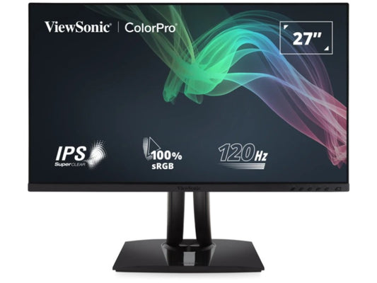 Viewsonic 27in ColorPro QHD IPS Monitor with 90W USB-C, sRGB, and Pantone Validated,2560 x 1440 Resolution.