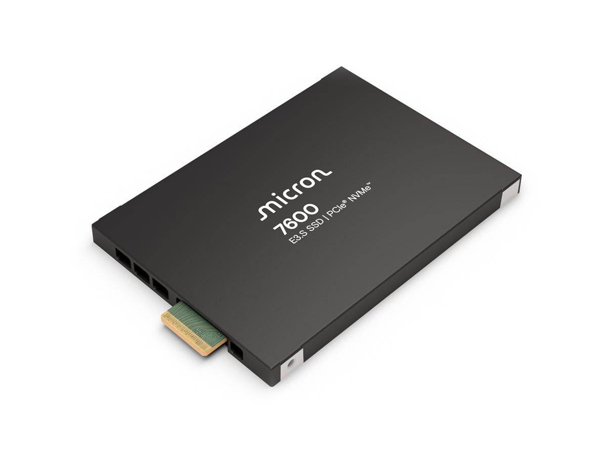 Micron 7600 MAX 3.2TB NVMe E3.S (7.5mm) Enterprise SSD Single Pack - 5 years warranty