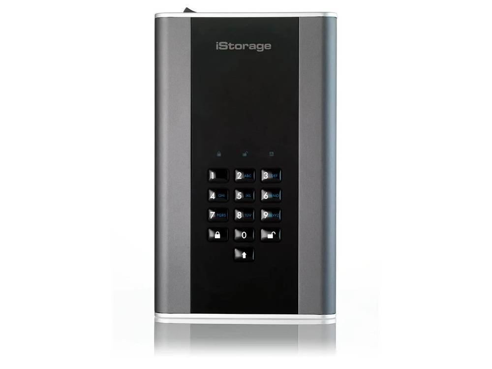 iStorage diskAshur DT2 30TB 256-bit Encrypted Secure External Hard Drive