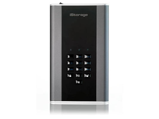 iStorage diskAshur DT2 30TB 256-bit Encrypted Secure External Hard Drive