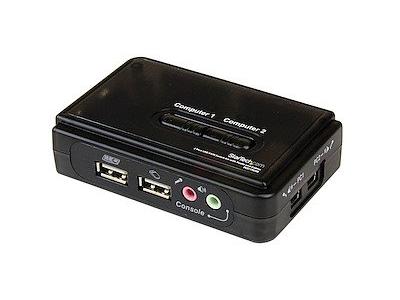 STARTECH 2 Port USB KVM Switch w/ Audio & Cables