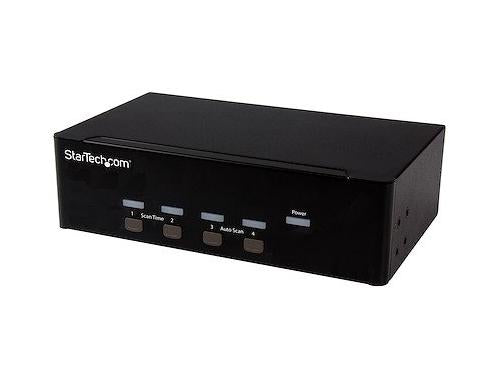 STARTECH 4-PORT KVM SWITCH W/ DUAL VGA - USB 2.0