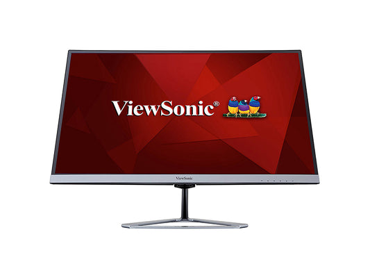 Viewsonic 27 Full HD Ultra Slim IPS Monitor, 1920 x 1080, HDMI, DisplayPort & VGA inputs, integrated dual speakers.