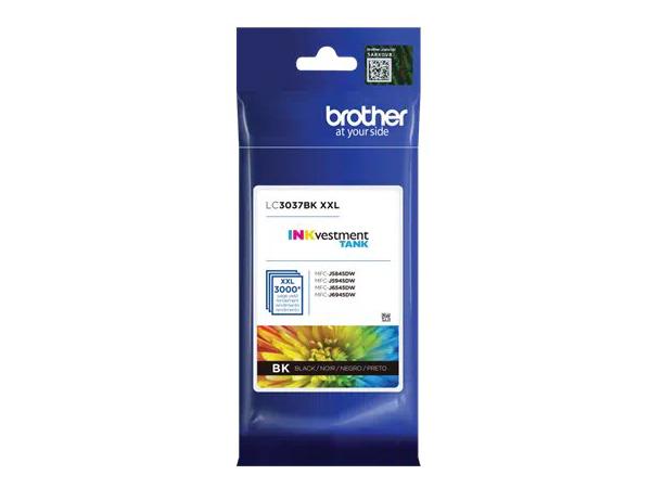Ink Cartridge - Black - Up to 3000 pages - Brother Genuine LC3037BK