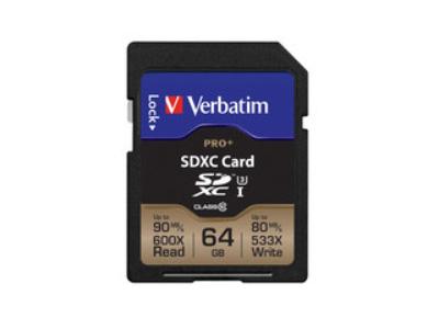 VERBATIM PROPLUS SDXC MEMORY CARD, 49197