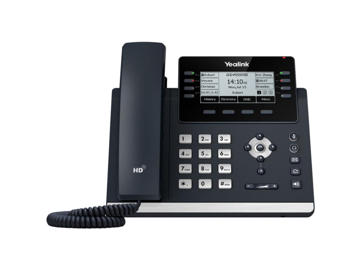 Yealink SIP-T43U - SIP Phone - Multiline Operation Capability - 3-way conference call