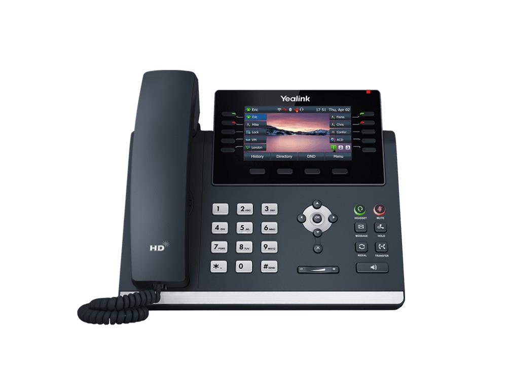 Yealink SIP-T46U - SIP Phone - Multiline Operation Capability - 10-way conferencing