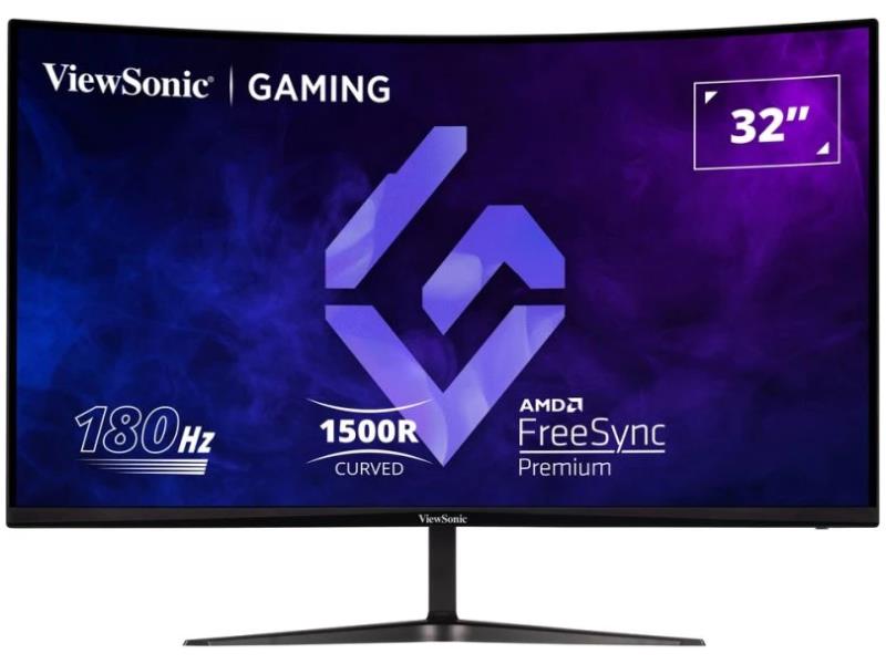 Viewsonic 32in 165Hz Curved Gaming Monitor, 1920 x 1080 Resolution, 1ms response time.