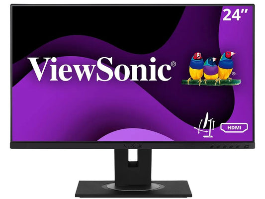 Viewsonic 24in Ergonomic 40-Degree Tilt 1080p IPS Monitor w/ HDMI, DP, VGA.