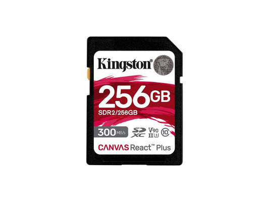 Kingston 256GB Canvas React Plus UHS-II SDXC Memory Card