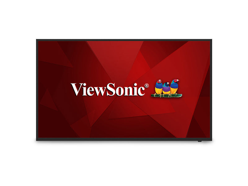 Viewsonic 43in Display, 3840 x 2160 Resolution, 230 cd/m2 Brightness, 16/7 operation rating, built-in Wi-Fi.