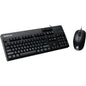 IOGEAR Keyboard & Mouse - USB 2.0 Cable Keyboard & Mouse- 104 Key - Optical - 1000 dpi - Scroll Wheel - Built-in Card Reader - TAA Compliant