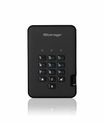Istorage 3TB diskAshur2 USB 3.1 Encrypted Portable HDD (Phantom Black)