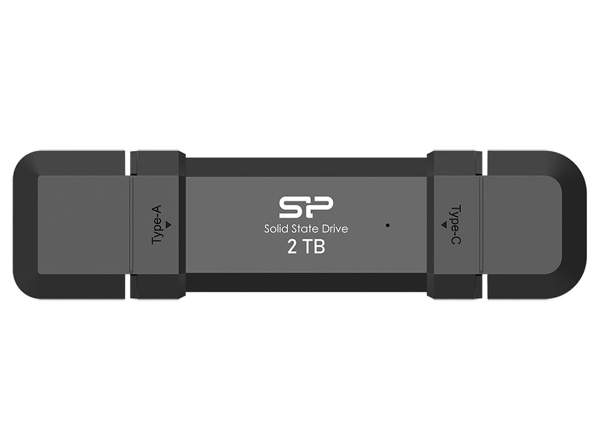 Silicon Power 2TB DS72 Dual USB 3.2 Gen 2 Portable SSD (USB-C / USB-A)