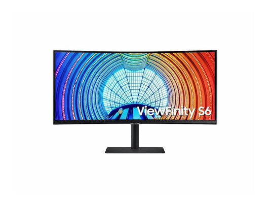 Samsung ViewFinity S34A654UBN 34Inch UW-QHD Curved Screen LED LCD Monitor - 21:9 - Black - 34Inch Class - Vertical Alignment (VA)