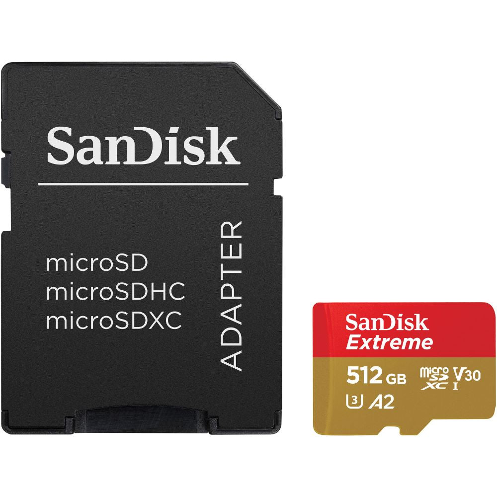 SanDisk Extreme 512 GB Class 3/UHS-I (U3) V30 microSDXC