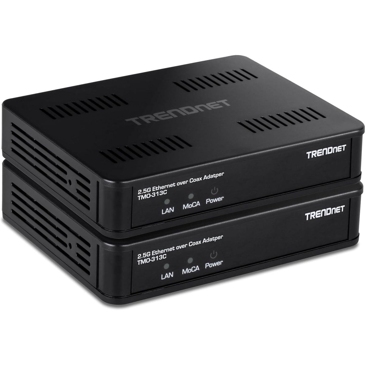 TRENDnet 2.5Gbps Ethernet over Coax Adapter 2-Pack for High-Speed Network Connectivity