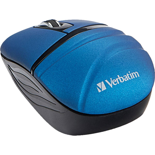 Verbatim Wireless Mini Travel Mouse - Commuter Series - mouse - 2.4 GHz - blue