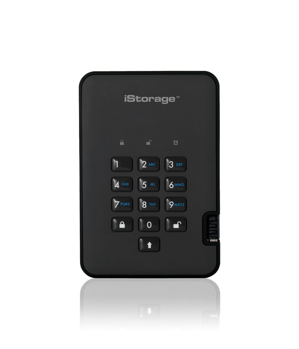 Istorage 1TB diskAshur2 USB 3.1 Encrypted Portable HDD (Phantom Black)