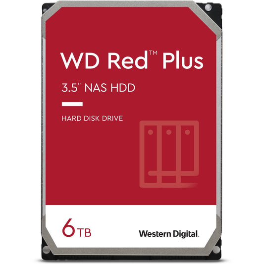 WD 6TB Red Plus 5400 rpm SATA III 3.5" Internal NAS HDD