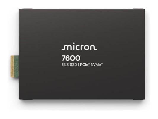 Micron 7600 PRO 3.84TB NVMe E3.S (7.5mm) Enterprise SSD Single Pack - TLC - 0C to +70C