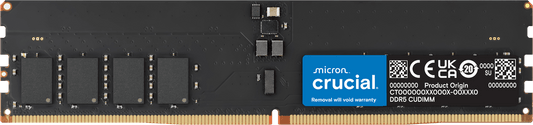 Crucial - DDR5 - module - 64 GB - DIMM 288-pin - 3200 MHz / PC5-51200 - CUDIMM