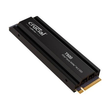 Crucial T500 2TB PCIe Gen4 NVMe M.2 SSD with heatsink