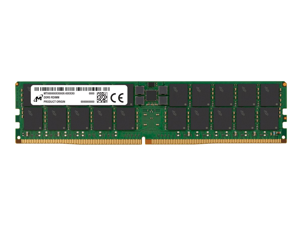 CRUCIAL TECHNOLOGY DDR5 RDIMM 96GB 2Rx4 6400 CL52 (24Gbit) (Tray) - MTC40F204WS1RC64BT